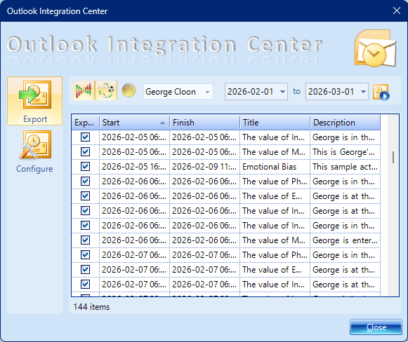 Export Your Biorhythms to Microsoft Outlook